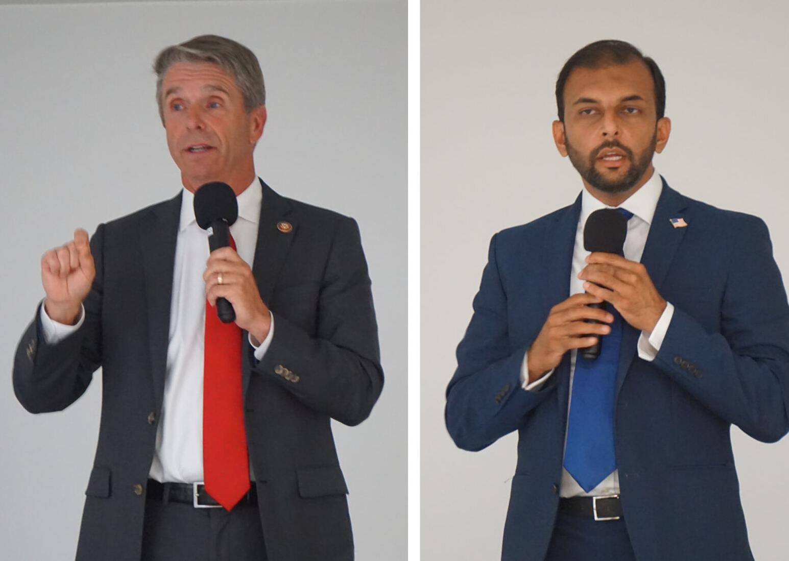 Rep. Rob Wittman and Democratic challenger Qasim Rashid